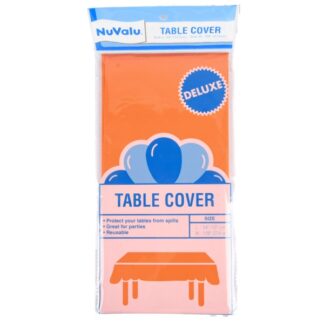 Nuvalu Table Cover Orange "Deluxe" Peva 0.09Mm / 54 X 108"