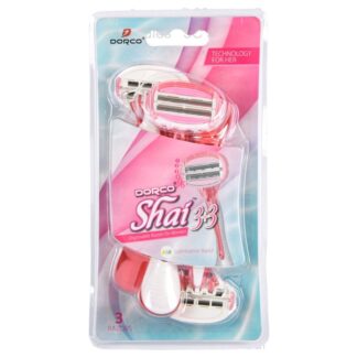 Dorco Shai Flex Women 6 Blade Disp Razor 3 Ct