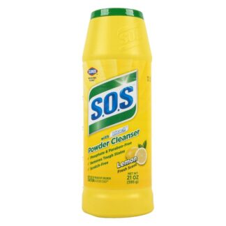 S.O.S Powder Cleanser W/Bleach Lemon 21 Oz