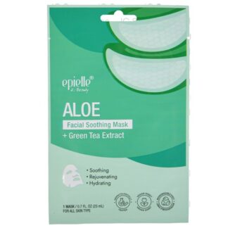 Epielle Facial Mask Aloe + Green Tea 1 Ct