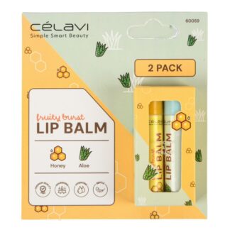 Celavi Lip Balm Honey/Aloe 2 Pk