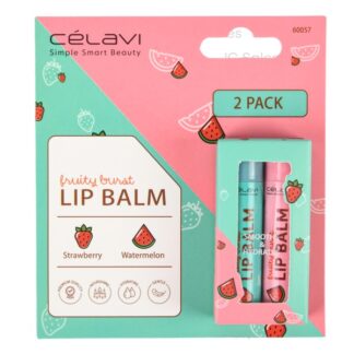 Celavi Lip Balm Strawberry/Watermelon 2 Pk