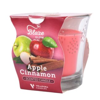 Blaze Glow Scentd Candle Apple Cinnamn 3.5 Oz