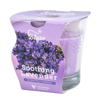 Blaze Glow Scented Candle Lavender 3.5 Oz
