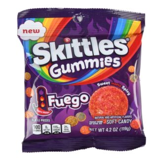 Skittles Gummies Fuego Peg Pack 4.2 Oz