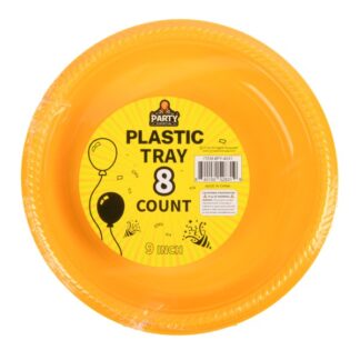 Party Plastic Plates Yellow 9 In 8 Pk