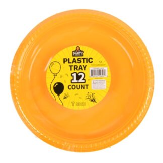 Party Plastic Plates Yellow 7 In 12 Pk