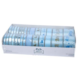 Baby Shower Boy Decor Ribbon Asst Sz Pdq