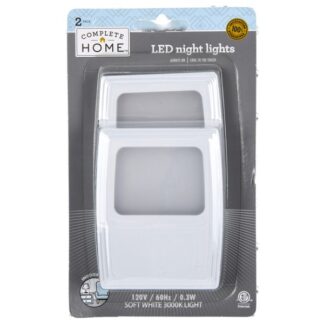 Complete Home Led Night Lights 120V .3 W 2 Pk