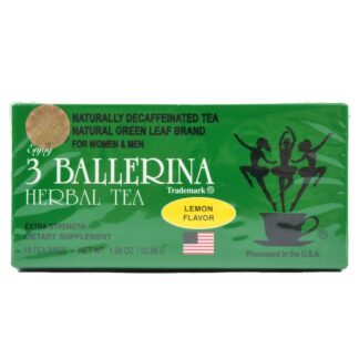 3 Ballerina Herbal Tea Lemon Flav 18 Ct 1.88 Oz