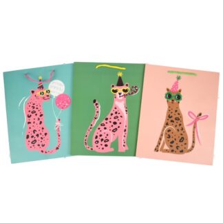 Birthday Gift Bag Cheetah Asst Medium