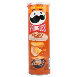 Pringles Pot Chips Smoky Cheddar 5.5 Oz