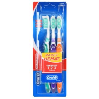 Oral-B Toothbrush 123 Soft 3 Pk