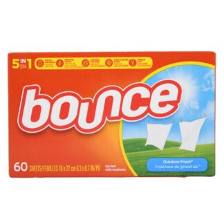 Bounce Dryer Sheets Outdoor Fresh 60 Ct
