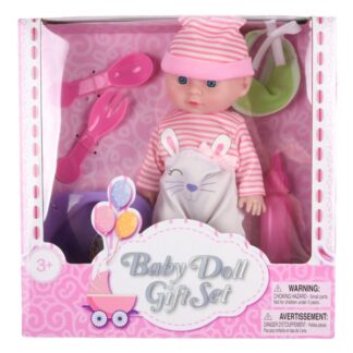 Baby Doll Toy Yvonne Gift Set Asst Color 11 In