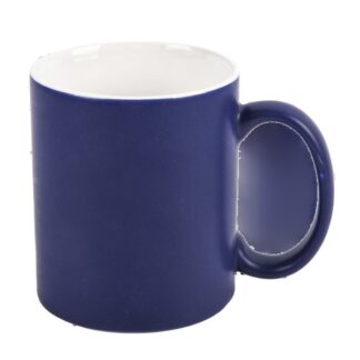Ceramic Mug C-Handle Matte Cobalt Blue 11 Oz
