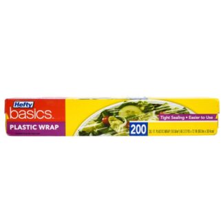 Hefty Plastic Wrap Clear 200 Sq Ft
