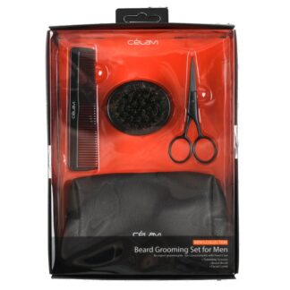Celavi Men'S Beard Grooming Set 4 Pc
