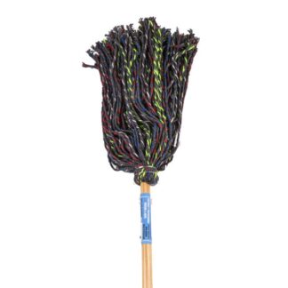 Mop #24 Asst String Multicol Wood Handle