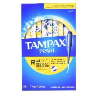 Tampax Pearl Tampons Regular Unscented 10 Ct