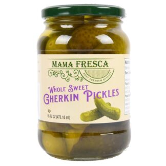 Mama Fresca Whole Swt Gherkin Pickles 16 Oz