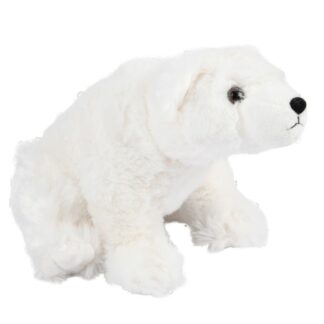Brad Polar Bear Plush 9 In