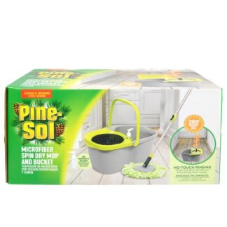 Pine-Sol Microfiber Spin Dry Mop And Bucket