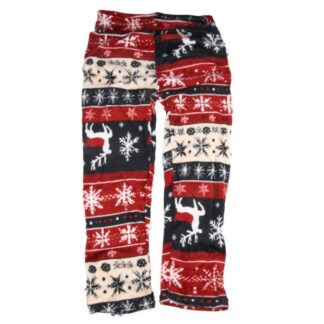 Hw Flannel Pajama Pants Reindeer Print One Size