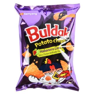 Buldak Potato Chips Habanero Lime 4.23 Oz