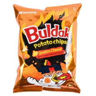 Buldak Potato Chips Quattro Cheese 4.23 Oz