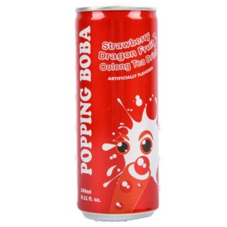 Popping Boba Strawbr Oolong Tea Drink 8.11 Oz