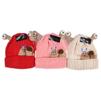 Hw Winter Kids Beanie Snail Antenna Asst Col
