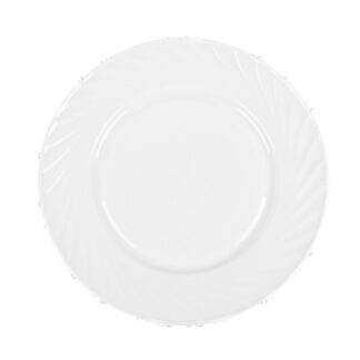 Opal Glass Dinner Plate White 10 In