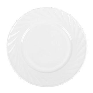 Opal Glass Dinner Plate White 8 In
