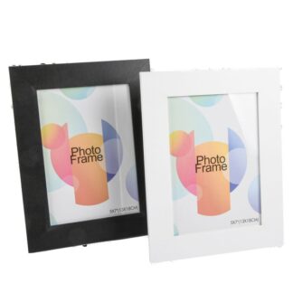 Mdf Photo Frame White & Black Color 5X7 In