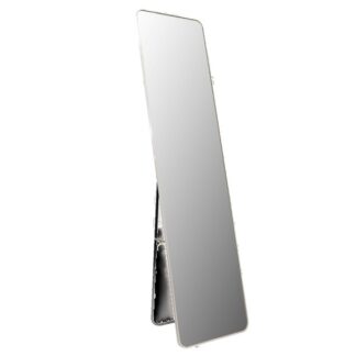 Stand Mirror White Frame 14.2X57.5 In