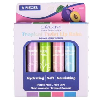 Celavi Tropical Twist Lip Balm 4 Pk