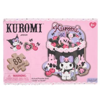 Kuromi Woodn Jigsw Puzzle Cherrie&Ckie 88Pc