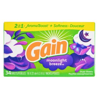 Gain Dryer Sheets Moonlight Breeze 34 Ct