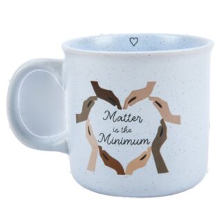 Camper Mug "Matter Is The Minimum" Blue
