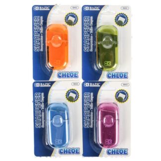 Bazic Chloe Sharpener/Eraser Asst Color