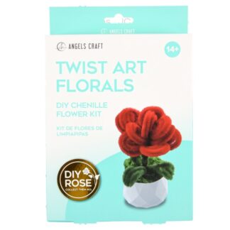 Twist Art Florals Diy Chenille Rose Kit