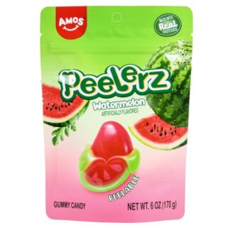 Amos Peelerz Gummy Candy Watermelon 6 Oz