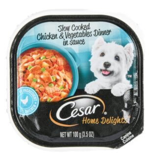 Cesar Dog Food Chicken & Vegetables In Sauce 3.5 Oz