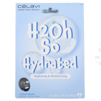 Celavi Face Sheet Mask H2Oh So Hydrated 5 Pk Set
