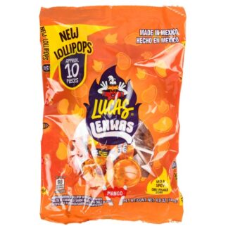 Lucas Lenwas Lollipop Mango W/Spicy Chili 10 Ct