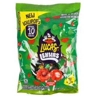 Lucas Lenwas Lollipop Sandia W/Spicy Chili 10 Ct