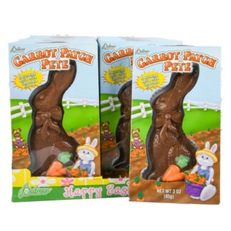 He Carrot Patch Pete Bunny Choco Candy 3 Oz Pdq