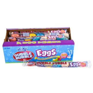 He Dubble Bubble Gum Eggs Candy 2.1 Oz Pdq