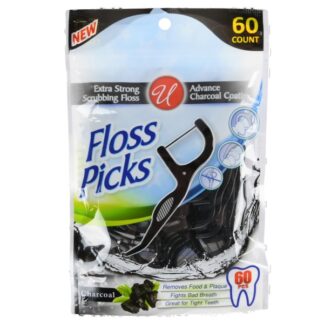 Dental Floss Charcoal 60 Pc